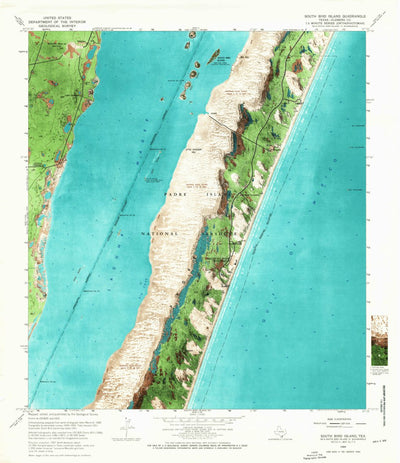 United States Geological Survey South Bird Island, TX (1969, 24000-Scale) digital map