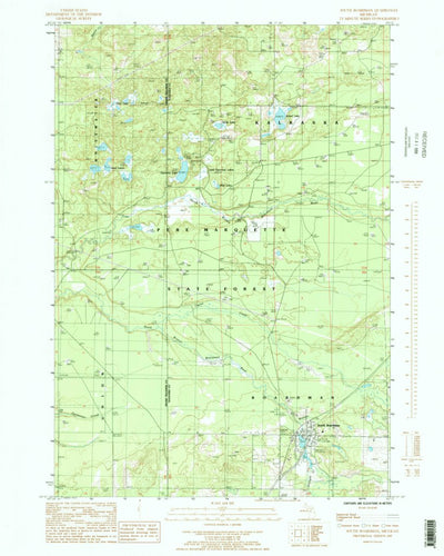 United States Geological Survey South Boardman, MI (1985, 24000-Scale) digital map