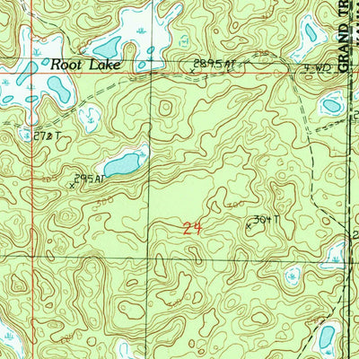 United States Geological Survey South Boardman, MI (1985, 24000-Scale) digital map