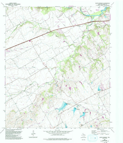 United States Geological Survey South Bosque, TX (1965, 24000-Scale) digital map