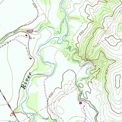 United States Geological Survey South Bosque, TX (1965, 24000-Scale) digital map