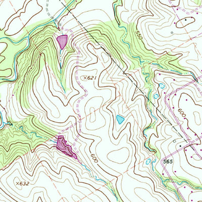 United States Geological Survey South Bosque, TX (1965, 24000-Scale) digital map