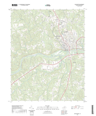 United States Geological Survey South Boston, VA (2022, 24000-Scale) digital map
