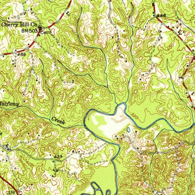 United States Geological Survey South Boston, VA-NC (1953, 62500-Scale) digital map