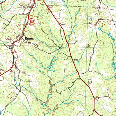United States Geological Survey South Boston, VA-NC (1984, 100000-Scale) digital map
