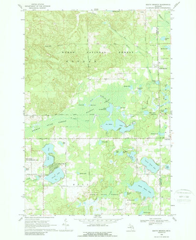 United States Geological Survey South Branch, MI (1968, 24000-Scale) digital map