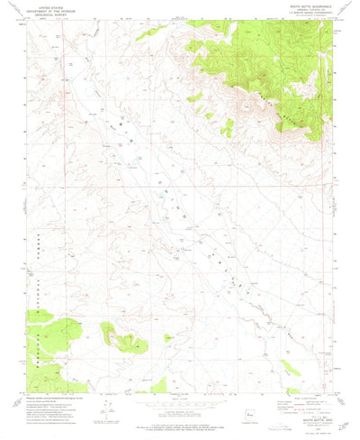 United States Geological Survey South Butte, AZ (1973, 24000-Scale) digital map