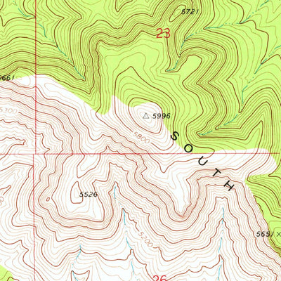 United States Geological Survey South Butte, AZ (1973, 24000-Scale) digital map