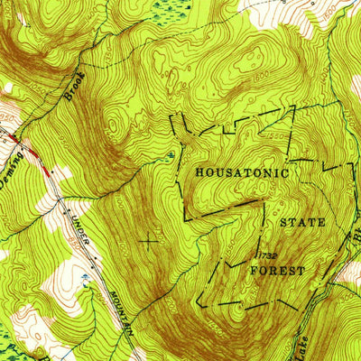 United States Geological Survey South Canaan, CT (1950, 31680-Scale) digital map