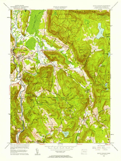 United States Geological Survey South Canaan, CT (1956, 31680-Scale) digital map