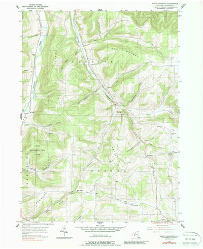 United States Geological Survey South Canisteo, NY (1954, 24000-Scale) digital map