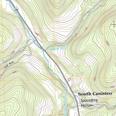 United States Geological Survey South Canisteo, NY (2013, 24000-Scale) digital map