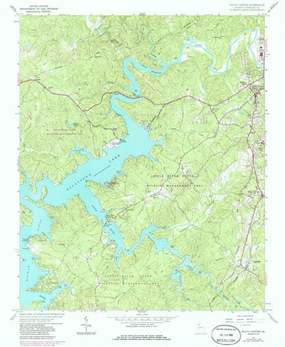 United States Geological Survey South Canton, GA (1961, 24000-Scale) digital map