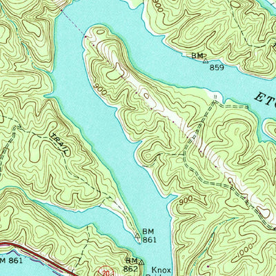 United States Geological Survey South Canton, GA (1961, 24000-Scale) digital map