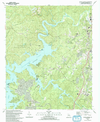 United States Geological Survey South Canton, GA (1993, 24000-Scale) digital map
