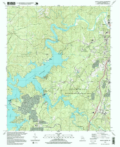 United States Geological Survey South Canton, GA (1997, 24000-Scale) digital map
