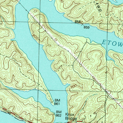 United States Geological Survey South Canton, GA (1997, 24000-Scale) digital map