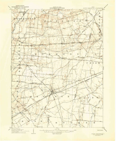 United States Geological Survey South Charleston, OH (1907, 62500-Scale) digital map
