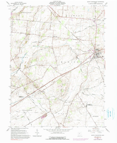 United States Geological Survey South Charleston, OH (1961, 24000-Scale) digital map