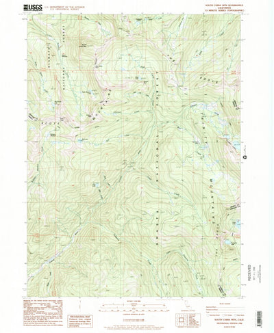 United States Geological Survey South China Mountain, CA (1986, 24000-Scale) digital map