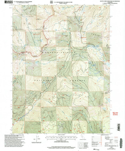 United States Geological Survey South China Mountain, CA (1998, 24000-Scale) digital map