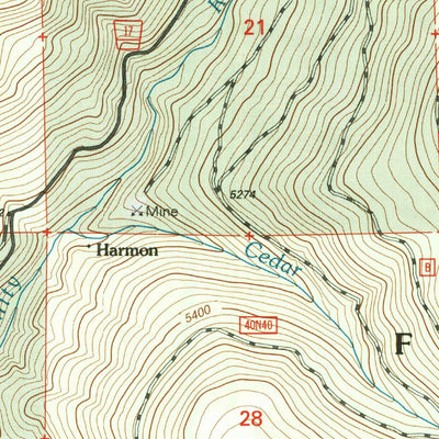 United States Geological Survey South China Mountain, CA (1998, 24000-Scale) digital map