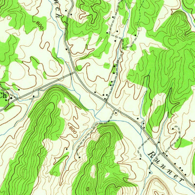 United States Geological Survey South Cleveland, TN (1943, 24000-Scale) digital map