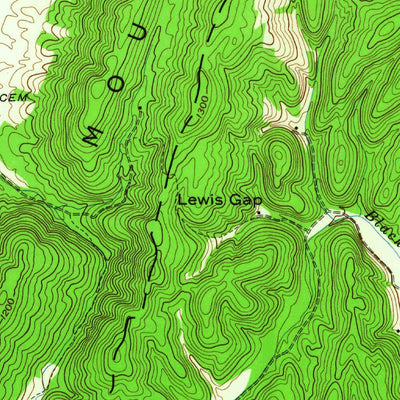United States Geological Survey South Cleveland, TN (1943, 24000-Scale) digital map