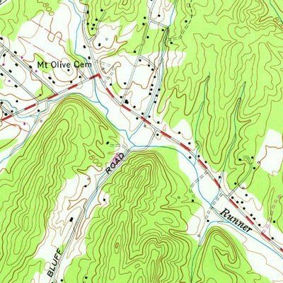 United States Geological Survey South Cleveland, TN (1965, 24000-Scale) digital map
