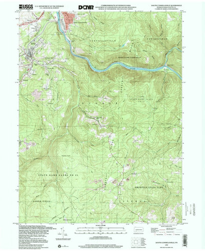 United States Geological Survey South Connellsville, PA (1999, 24000-Scale) digital map