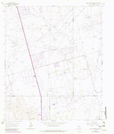 United States Geological Survey South Cowden Ranch, TX (1965, 24000-Scale) digital map