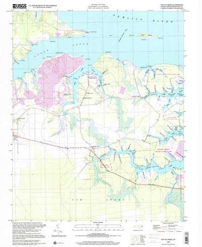 United States Geological Survey South Creek, NC (2000, 24000-Scale) digital map