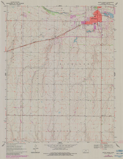 United States Geological Survey South Dodge, KS (1969, 24000-Scale) digital map