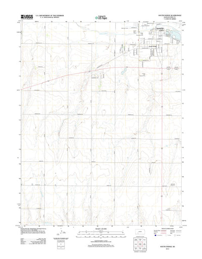United States Geological Survey South Dodge, KS (2012, 24000-Scale) digital map