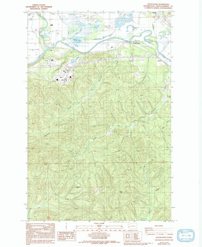 United States Geological Survey South Elma, WA (1986, 24000-Scale) digital map