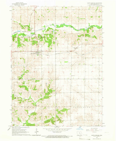 United States Geological Survey South English, IA (1965, 24000-Scale) digital map