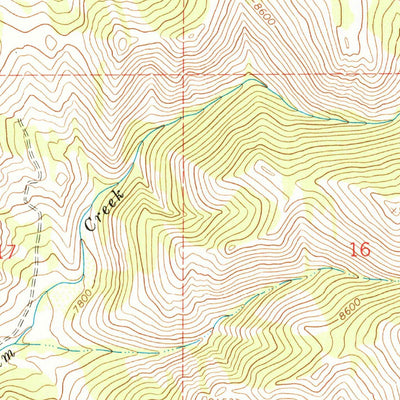 United States Geological Survey South Fork Mountain, WY (1967, 24000-Scale) digital map