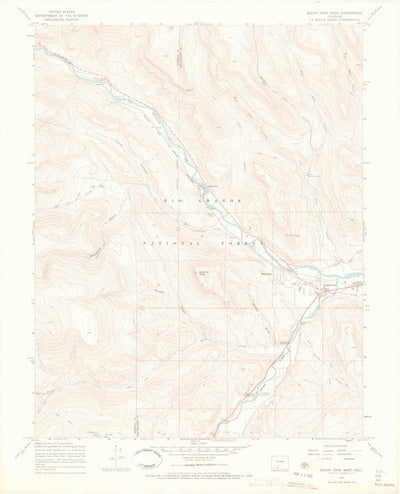 United States Geological Survey South Fork West, CO (1967, 24000-Scale) digital map