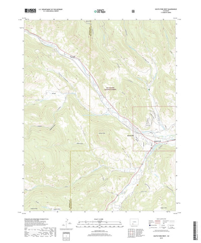 United States Geological Survey South Fork West, CO (2019, 24000-Scale) digital map