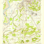 United States Geological Survey South Fort Smith, AR-OK (1951, 24000-Scale) digital map