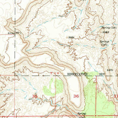 United States Geological Survey South Garcia, NM (1956, 62500-Scale) digital map