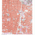 United States Geological Survey South Gate, CA (1964, 24000-Scale) digital map