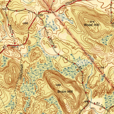 United States Geological Survey South Groveland, MA (1944, 31680-Scale) digital map