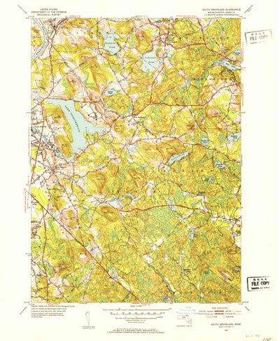 United States Geological Survey South Groveland, MA (1952, 31680-Scale) digital map