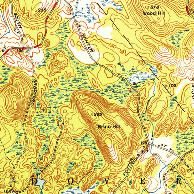 United States Geological Survey South Groveland, MA (1952, 31680-Scale) digital map