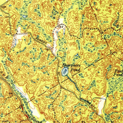 United States Geological Survey South Groveland, MA (1952, 31680-Scale) digital map