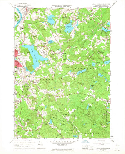 United States Geological Survey South Groveland, MA (1966, 24000-Scale) digital map