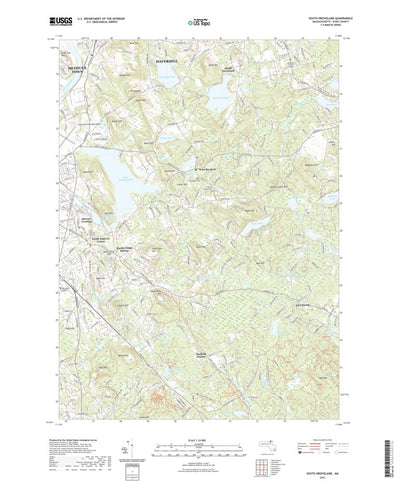 United States Geological Survey South Groveland, MA (2021, 24000-Scale) digital map