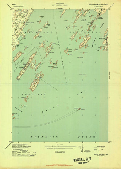 United States Geological Survey South Harpswell, ME (1944, 24000-Scale) digital map
