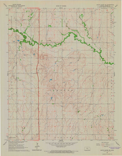 United States Geological Survey South Haven NE, KS (1964, 24000-Scale) digital map